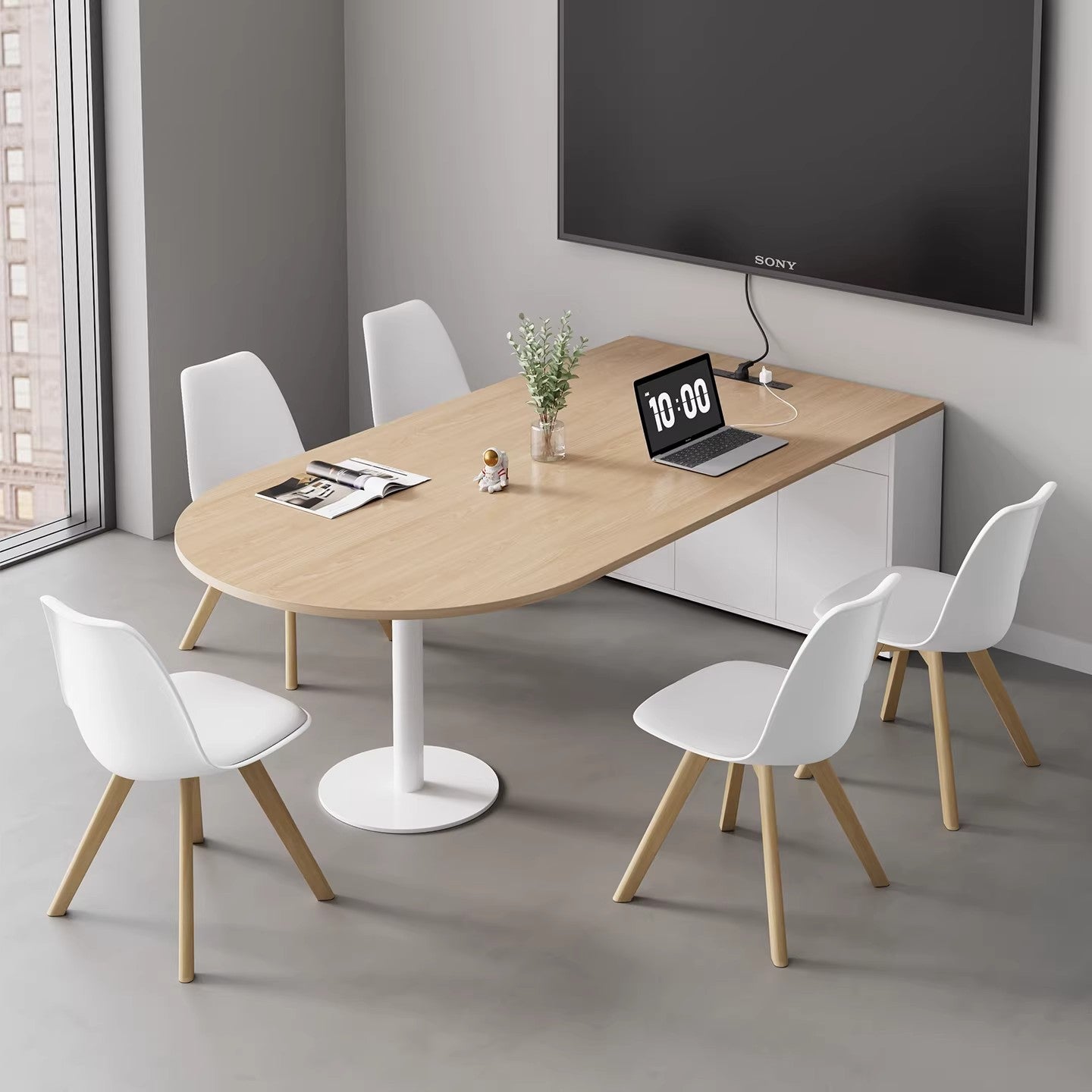 Conference Table, Long Table, Simple Modern Training Table, Long Strip Table, Small Negotiation Table and Chair Set, Conference Room U-shaped Table MT-A41