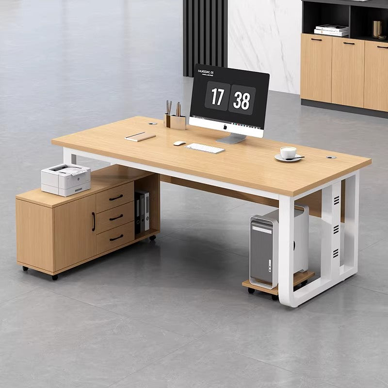 Computer Desk, Desktop Office Desk, Simple Modern Employee Workstation, Home Study Desk, Single Person Desk ED-A135