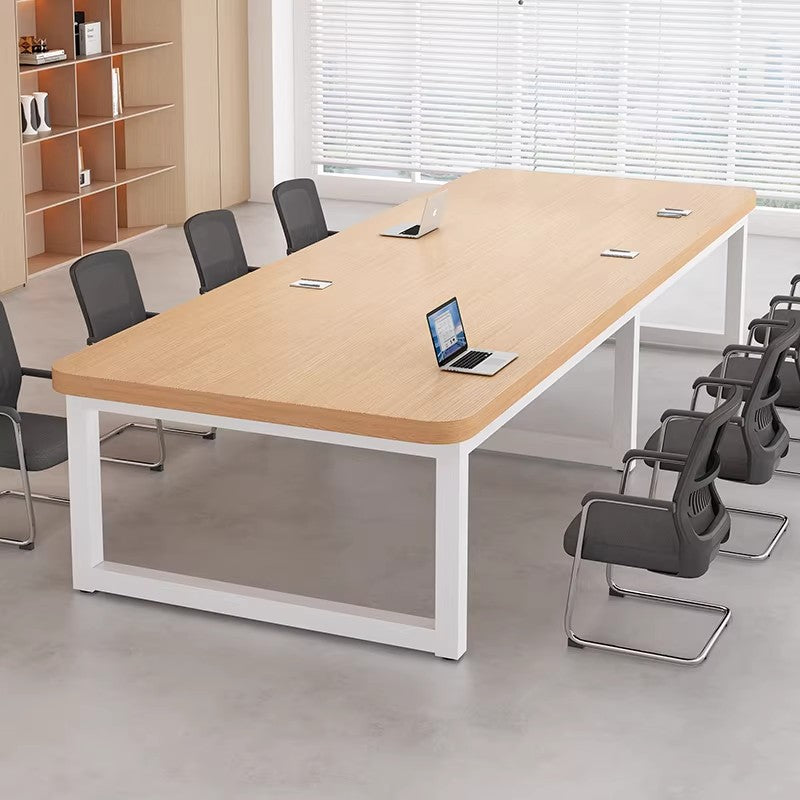 Solid Wood Conference Table, Long Table, Conference Room Discussion Table, Modern Minimalist Rectangular Training Table, Office Desk MT-A40