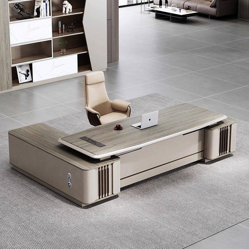 Office Desk, Boss Desk and Chair Set, Light Luxury Modern Office Furniture, Manager's Desk, Office Table, Executive Desk, Boss Table ED-A108