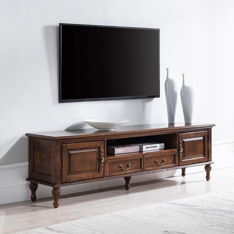 American Country Solid Wood Coffee Table Retro Storage Cabinet Living Room Small Coffee Table Small Table Modern Minimalist Small Apartment Furniture CJ-A04