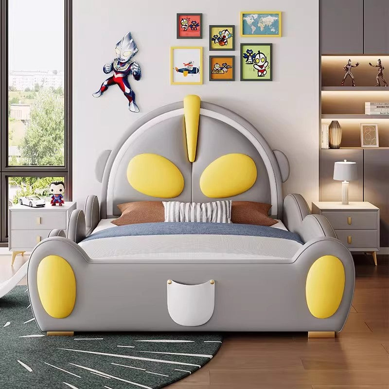 Ultraman Kids' Bed Boy Single Bed Small Apartment Bedroom Bed Simple Modern Cartoon Kids' Bedroom Large Bed SRC-A05