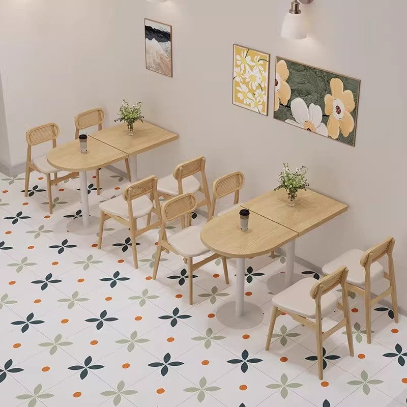 訂製原木風奶茶店桌椅子組合甜點店靠牆長凳咖啡廳卡座沙發商用MT-A25