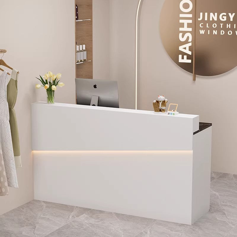 Cashier Counter Small Bar Store Reception Desk Simple Cream Style Bar Table Reception Desk RD-A57