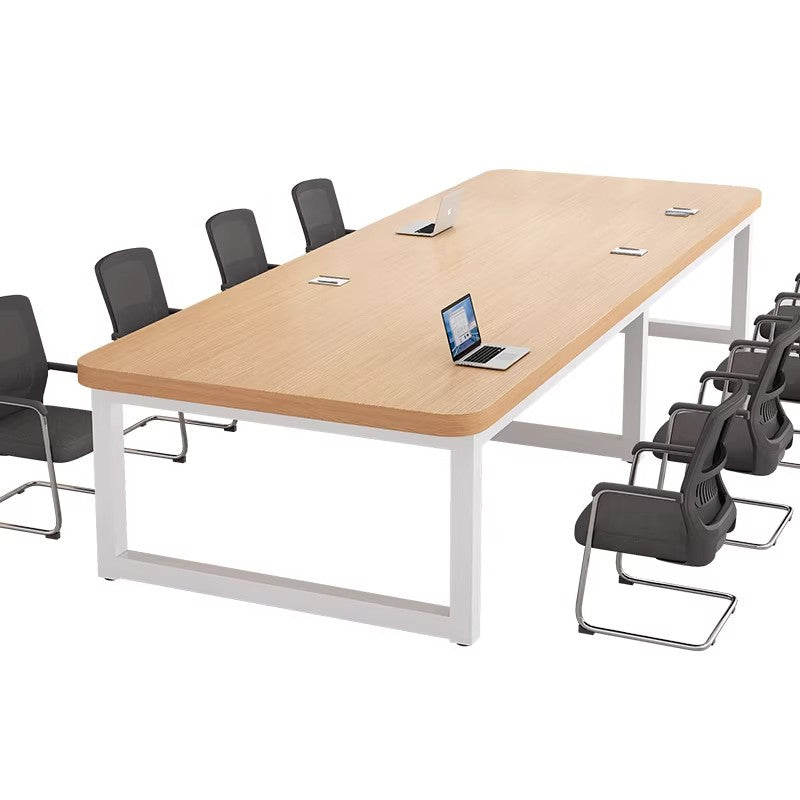 Solid Wood Conference Table, Long Table, Conference Room Discussion Table, Modern Minimalist Rectangular Training Table, Office Desk MT-A40
