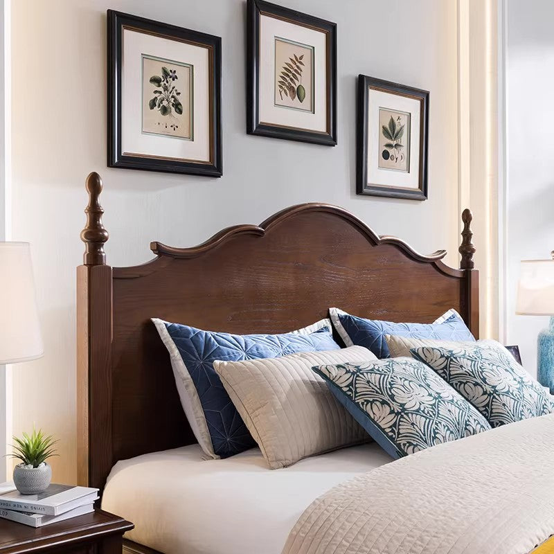 美式輕奢實木床雙人大床現代簡約白蠟木婚床臥室家具SRC-A06