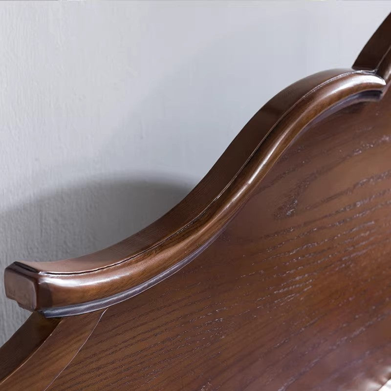 美式輕奢實木床雙人大床現代簡約白蠟木婚床臥室家具SRC-A06