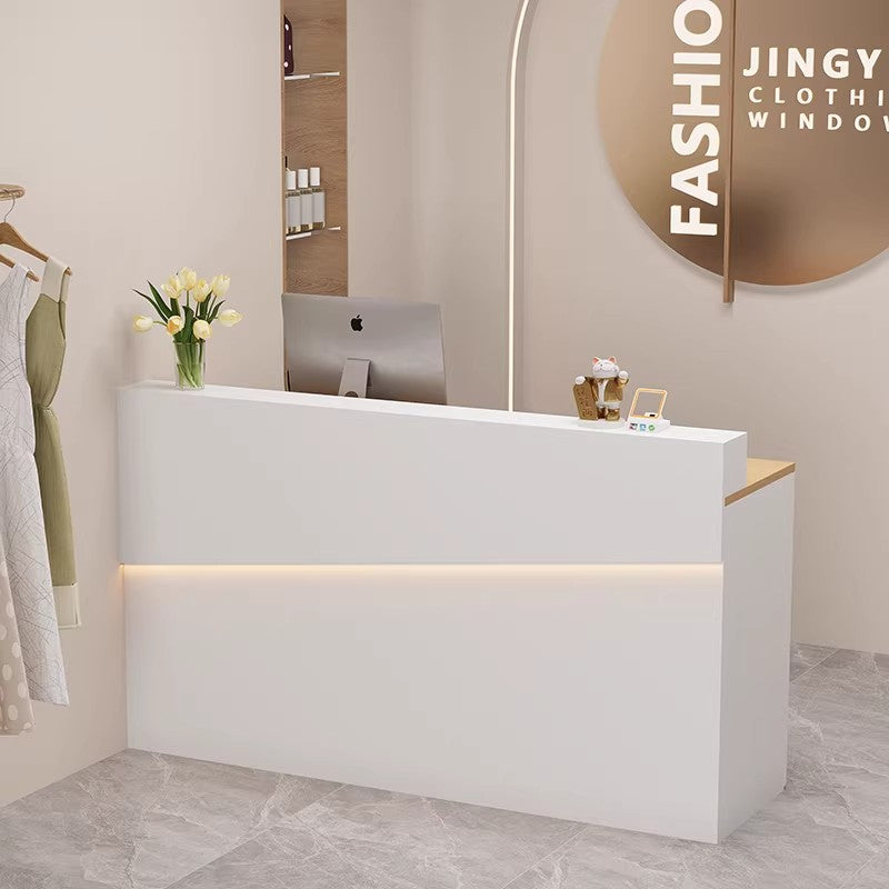 Cashier Counter Small Bar Store Reception Desk Simple Cream Style Bar Table Reception Desk RD-A57