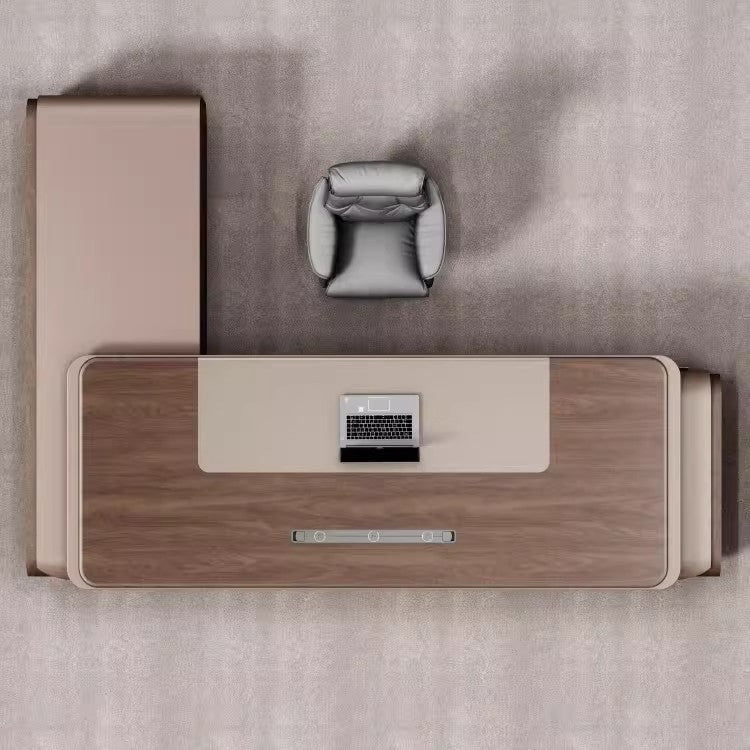 Boss's Desk Light Luxury and High-End Executive Desk Leader's Office Desk Combination Set Chairman's Large Desk ED-A126