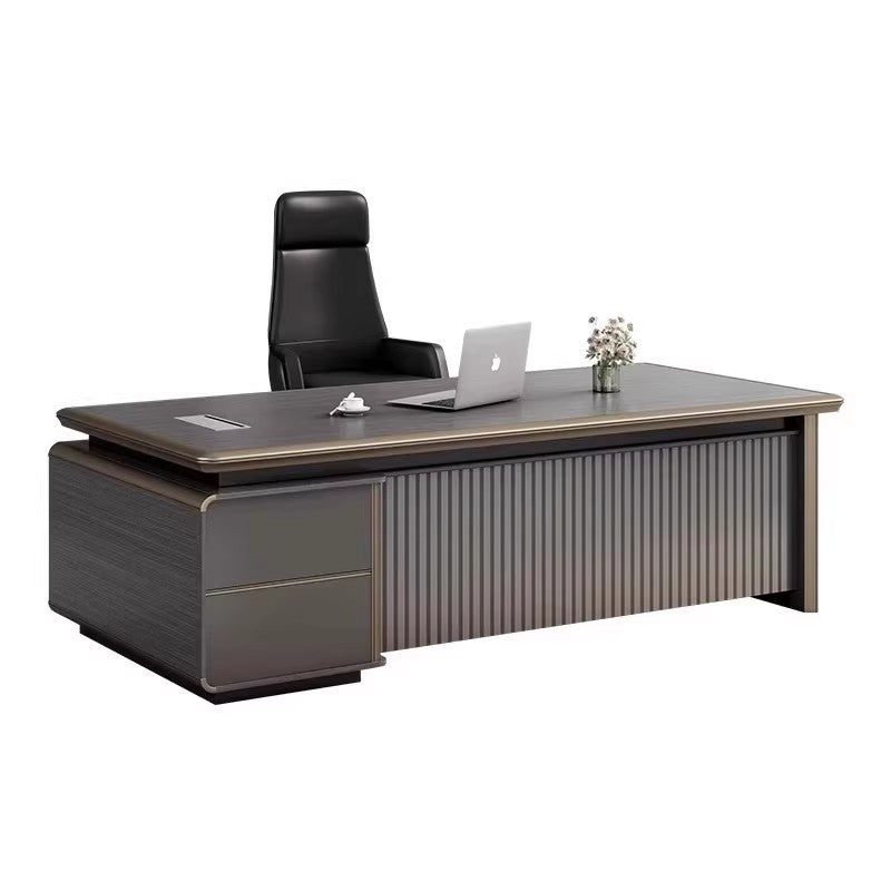Simple Modern Desk and Chair Set, High-End Office Furniture, Manager's Desk, Luxury Boss Desk ED-A117