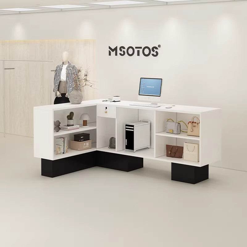 Minimalist Modern Store Cashier Counter Small Bar Table Reception Desk RD-A55