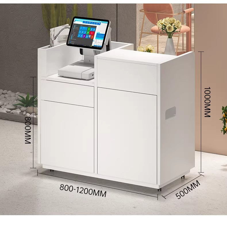 Modern minimalist small reception desk shopping mall restaurant welcome desk early education restaurant flyer mobile consultation desk RD-A53
