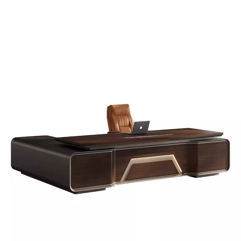 Executive Desk, President Desk, Italian Light Luxury Modern Chairman Office Desk, Executive Table, High-end Office Desk and Cabinet Combination ED-A129