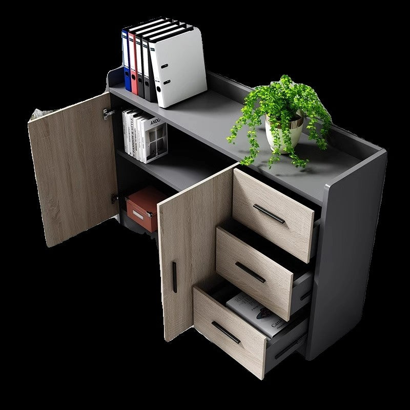 Low Cabinet, Storage Cabinet, Floor Cabinet, Double-Door, Simple Modern Wooden Partition, Office Cabinet, Filing Cabinet, Storage Cabinet, Document Cabinet - SC-A107