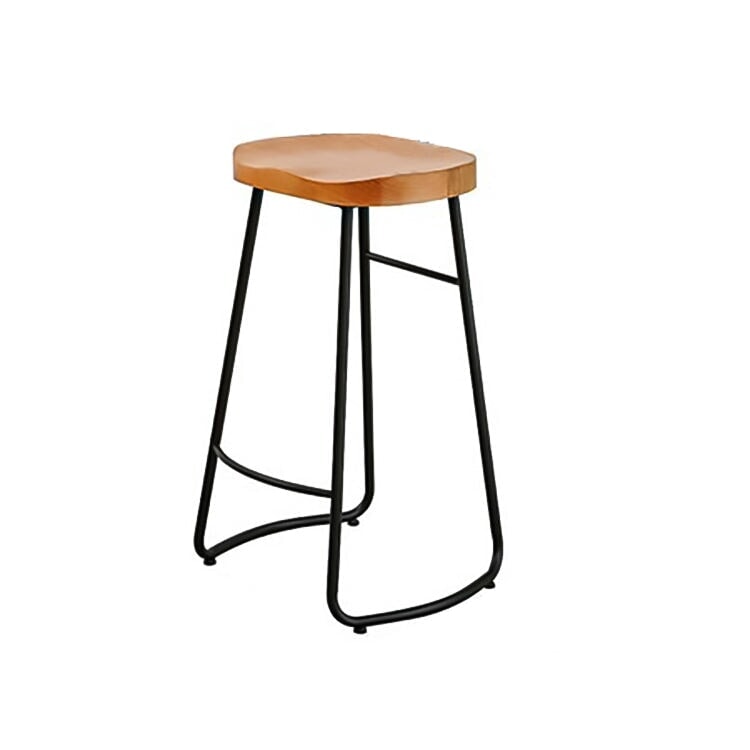 適用於商店和咖啡店的矩形木桌,木紋飾面,弧形座椅,簡約現代設計,自然飾面,可定制,BT-A1