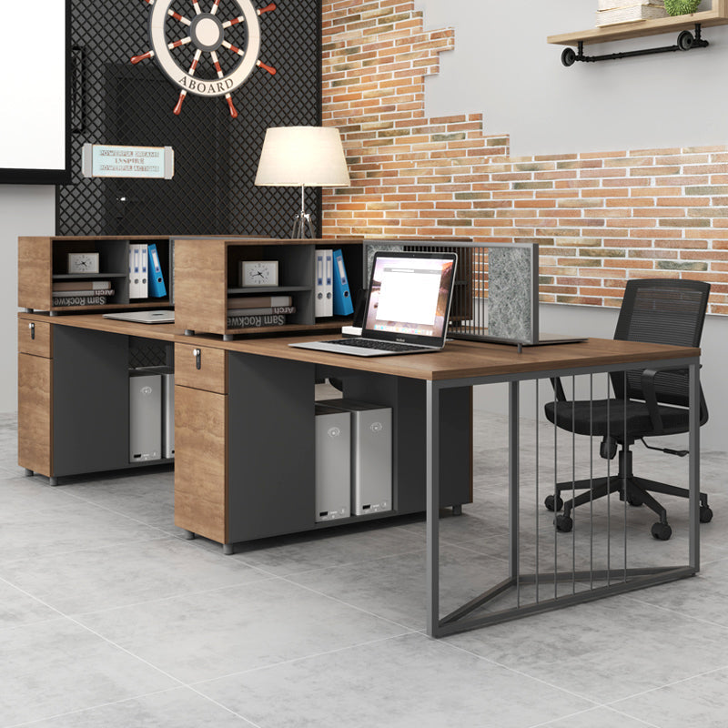現代辦公桌,有頂板、密碼鎖、大容量儲物空間和現代設計。 OD-A11。