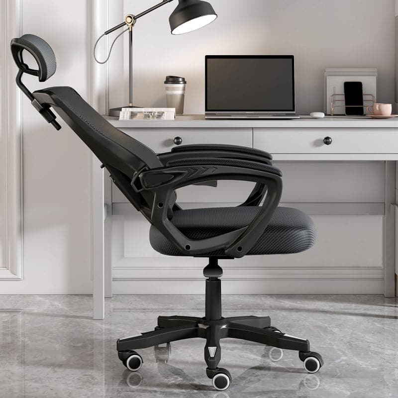 Office chair, task chair, swivel chair, computer chair, mesh fabric, with rocking function, footrest, latex material, polyurethane foam, ergonomic design, OC-A35