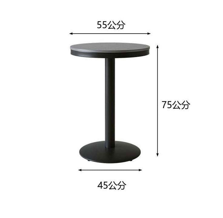 接待桌、咖啡桌、吧台、附底座的單腿桌、燒結石檯面、鋼腿、法蘭絨布料、聚氨酯坐墊、灰色、BT-A13