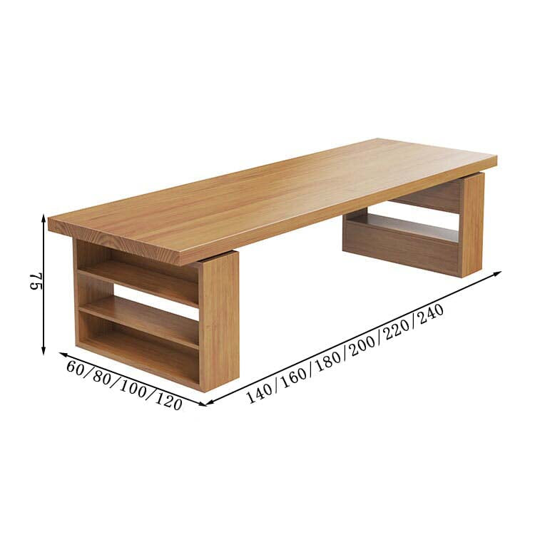 Conference table, negotiation table, workbench, long table, bench, side rack, multi-user, wood grain finish, customizable, MT-A34