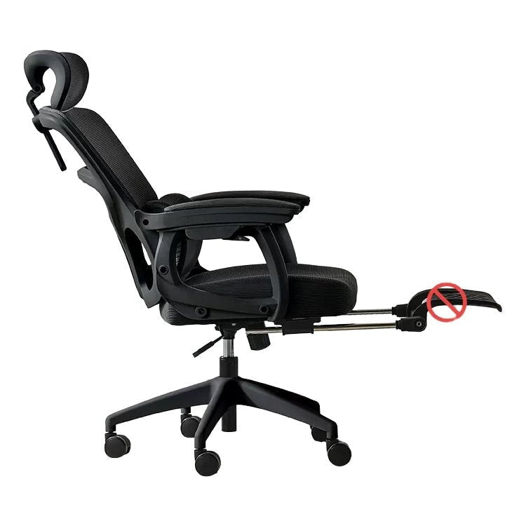 Stylish Office Chair, Work Chair, Swivel Chair with Headrest, Adjustable Armrests, Dual Air Cylinders and Footrest (OC-A51)