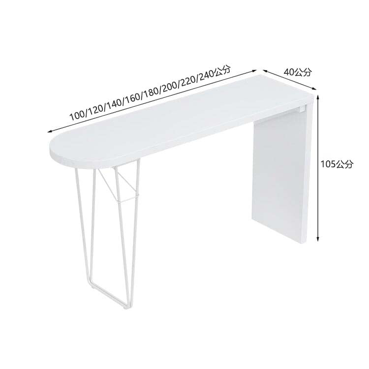 白色吧台,三聚氰胺貼面,鋼製桌腳,PU皮革,高密度聚氨酯泡棉。無味無害。可客製化。 BT-A12