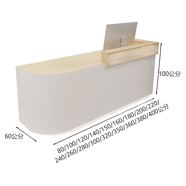 商店收銀台,高櫃檯,大容量,帶抽屜,隱藏式LED燈,簡約時尚,灰色,可定制,RD-A44