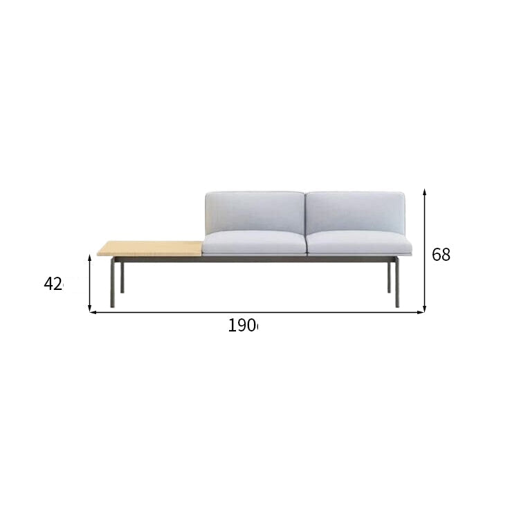 接待套裝,含沙發和茶几,滌綸面料,自由擺放,鋼架結構,聚氨酯泡沫填充,簡約設計,黃色,可定制,OS-A6