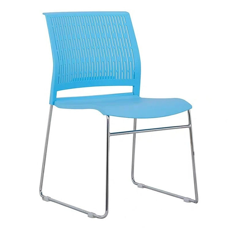 Stackable office chair, space-saving design, cotton and linen fabric, steel frame, non-slip rubber, OC-A42