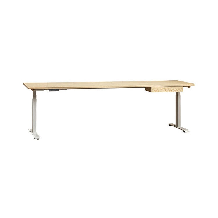 電動高度可調書桌、辦公桌、電腦桌、辦公桌、高度可調、電動、高度記憶功能、倒角邊緣、耐用、插座、顯示器支架、可自訂、易於使用、實用、簡約設計、HAD-A3