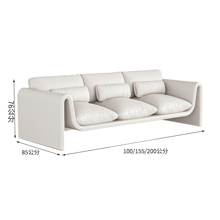 設計師室內沙發,客廳沙發,松木框架,PP棉填充,簡約設計,帶靠墊,矽膠皮革,空間寬敞,單人座、雙人座、三人座可選,可定制,OS-A18