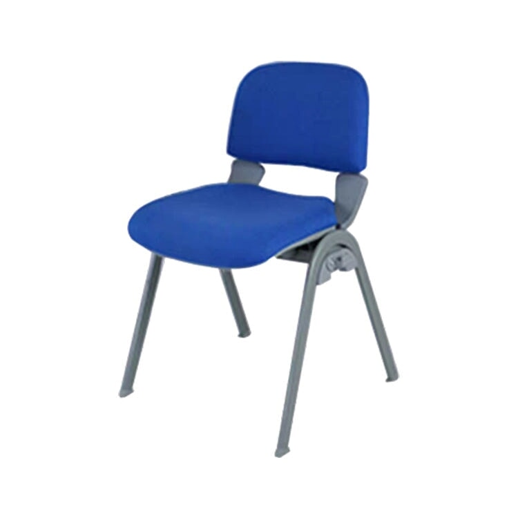 Space-saving, stackable office chair with curved design, double-layered polyurethane foam, carbon steel legs, ABS resin structure, and non-slip breathable design (OC-A34)