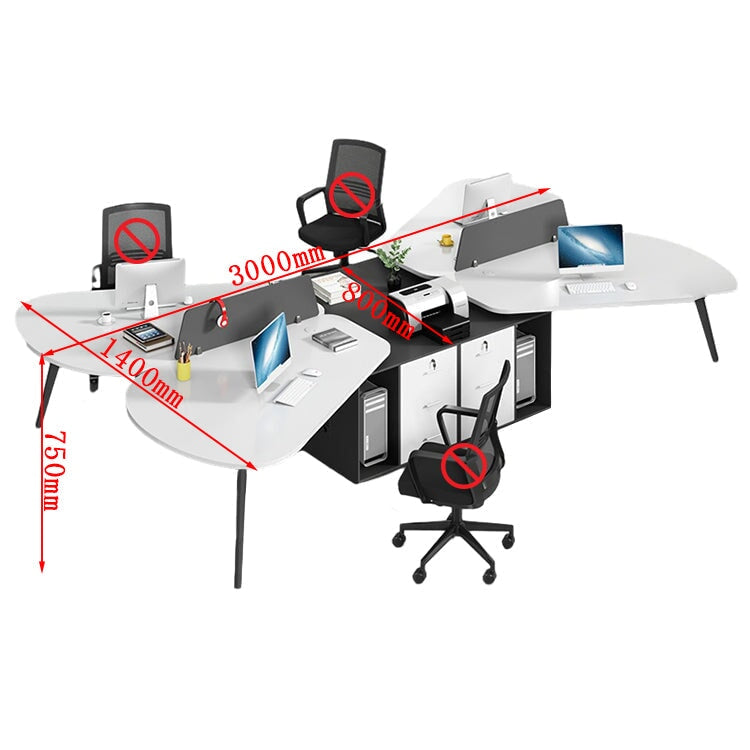 辦公桌、電腦桌、工作台、邊櫃、鋼製桌腳、抽屜、電腦收納、白色、可客製化、OD-A12