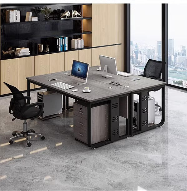 Computer Desk, Desktop Office Desk, Simple Modern Employee Workstation, Home Study Desk, Single Person Desk ED-A135