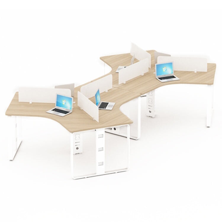 時尚大尺寸辦公桌,設計簡約現代,風格自然。適合多人使用。產品特色包括鋼製桌腳、方形桌腳、側邊滑輪、腳輪、圓形弧形桌面以及自然且可客製化的設計。 OD-A7