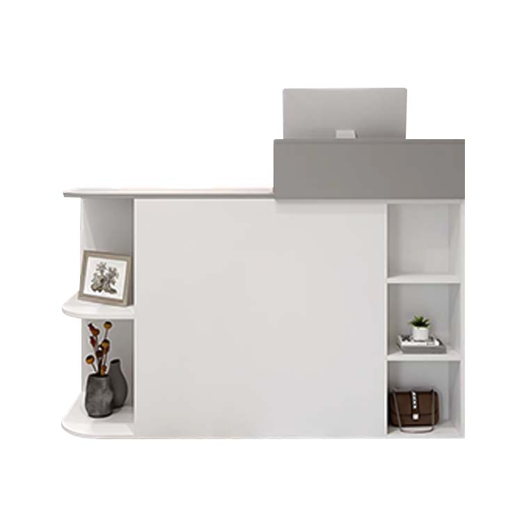 接待台、接待櫃檯、入口接待處、收銀台、櫃檯、辦公室接待處、商店接待台、商業用途、公司、醫院、美容院、白色 RD-A25