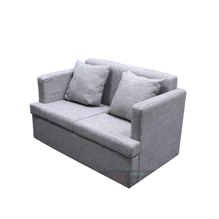 日式商用接待套裝,包含茶几和沙發,適用於商業用途,布藝軟墊,簡約復古設計,棕藍色,可定制,CT-A24