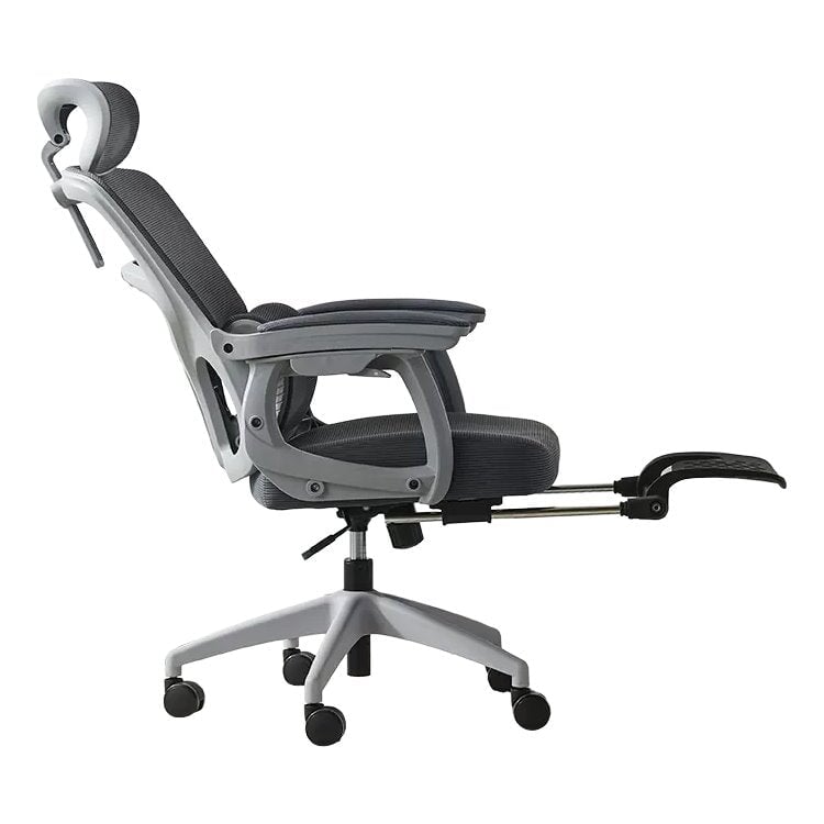 Stylish Office Chair, Work Chair, Swivel Chair with Headrest, Adjustable Armrests, Dual Air Cylinders and Footrest (OC-A51)