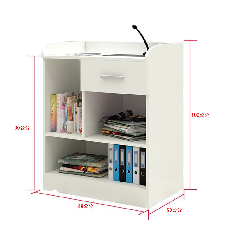接待台、接待櫃檯、收銀台、辦公室接待台、抽屜、電腦櫃、機架、內置走線孔、底座框架結構、RD-A40