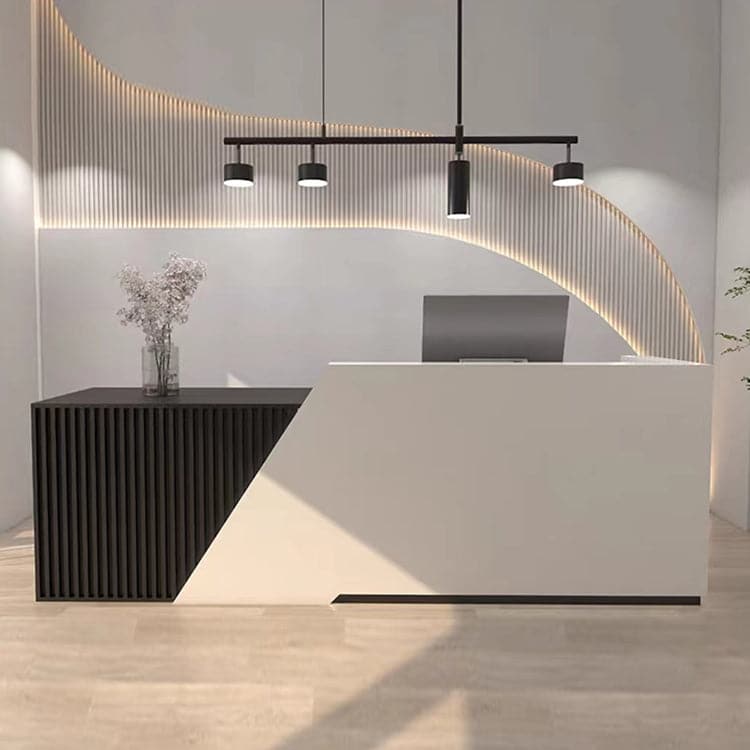 接待台、收銀機、辦公室接待台,採用環保材料,帶鎖、鍵盤托架和電腦收納空間,RD-A33