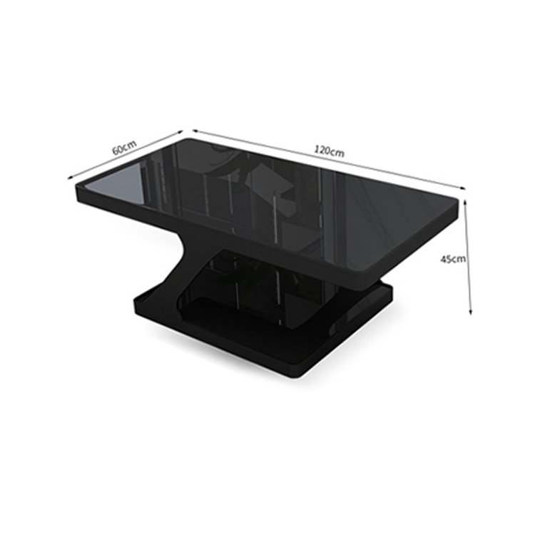 辦公沙發、接待沙發,PVC皮革面料,高密度聚氨酯泡沫,寬敞座椅,鋼製椅腿,天然木框架,易於清潔,深棕色/黑色,OS-A20