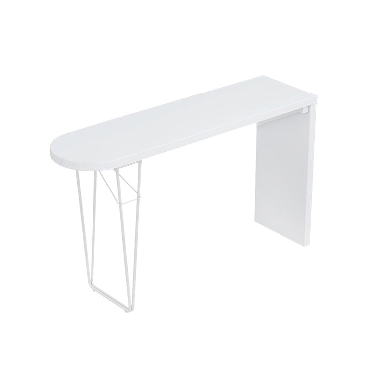 白色吧台,三聚氰胺貼面,鋼製桌腳,PU皮革,高密度聚氨酯泡棉。無味無害。可客製化。 BT-A12