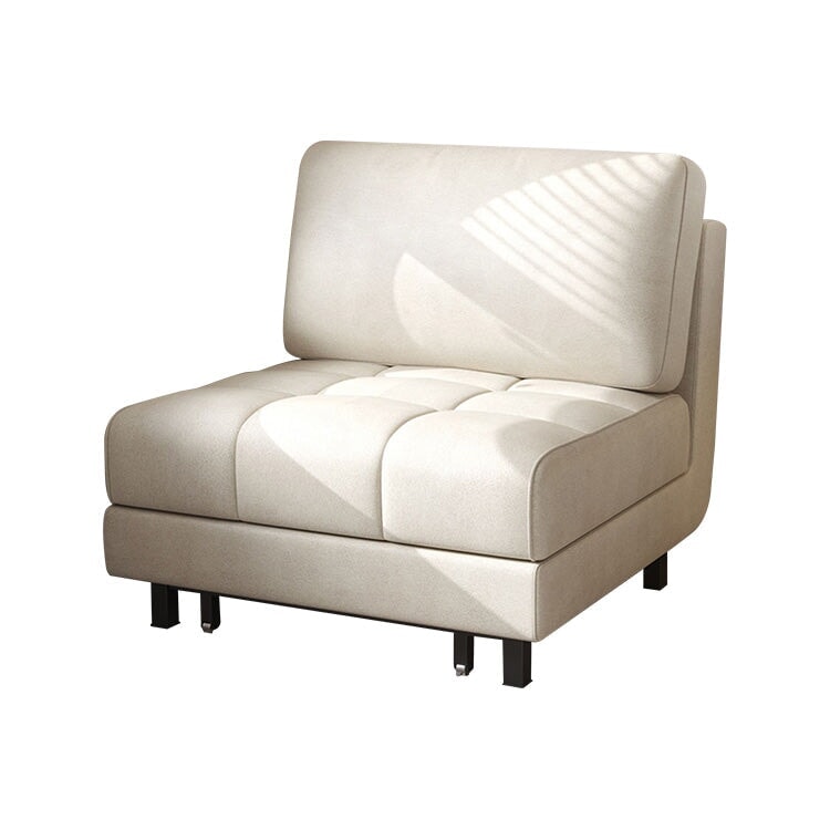 單人沙發床,鋼製底座,聚酯纖維布料,高密度聚氨酯泡沫,乳膠坐墊。緊湊,節省空間,白色,可客製化。 SF-A12