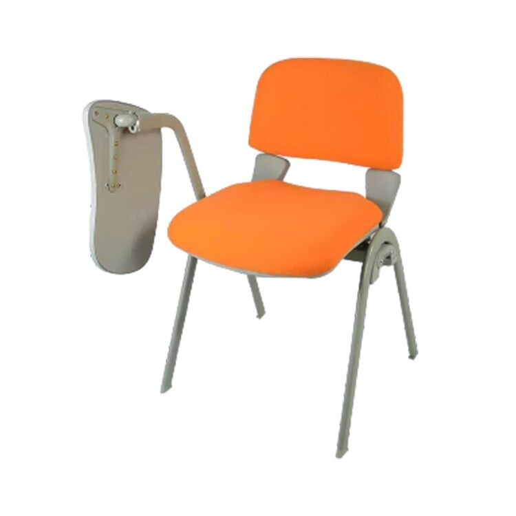 Space-saving, stackable office chair with curved design, double-layered polyurethane foam, carbon steel legs, ABS resin structure, and non-slip breathable design (OC-A34)