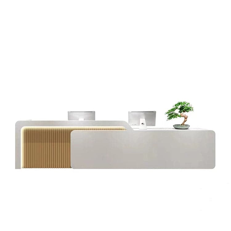 高品質接待台,配備LED顯示器和電腦儲存空間,適用於辦公室。 RD-A30