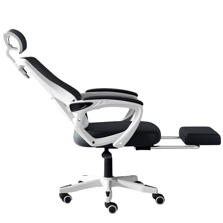 Office chair, task chair, swivel chair, computer chair, mesh fabric, with rocking function, footrest, latex material, polyurethane foam, ergonomic design, OC-A35