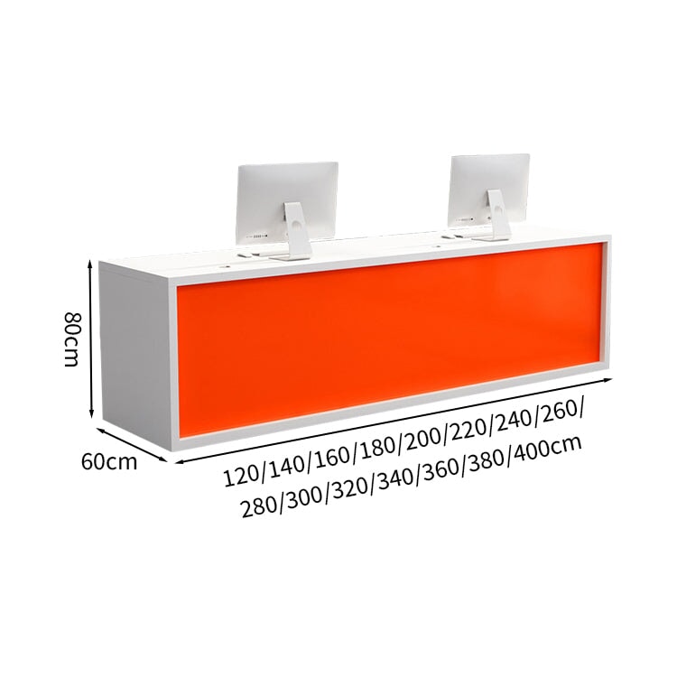 接待櫃檯,入口,辦公室接待,帶前面板,圓柱鎖,接線孔,抽屜,簡約,白色,可定制,RD-A51