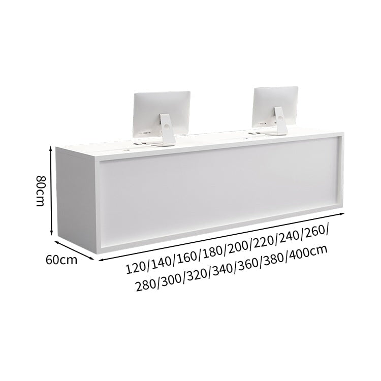 接待櫃檯,入口,辦公室接待,帶前面板,圓柱鎖,接線孔,抽屜,簡約,白色,可定制,RD-A51