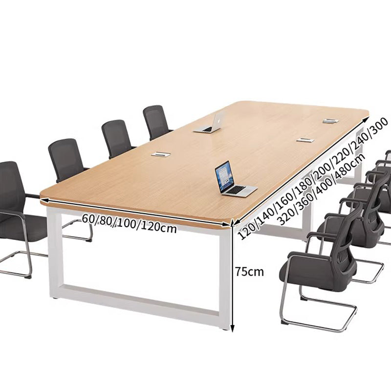 Solid Wood Conference Table, Long Table, Conference Room Discussion Table, Modern Minimalist Rectangular Training Table, Office Desk MT-A40