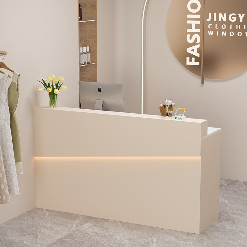 Cashier Counter Small Bar Store Reception Desk Simple Cream Style Bar Table Reception Desk RD-A57