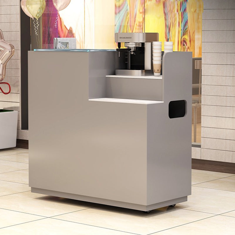 Modern minimalist small reception desk shopping mall restaurant welcome desk early education restaurant flyer mobile consultation desk RD-A53